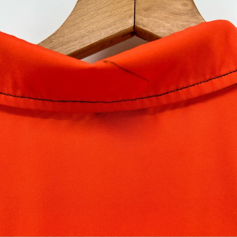 Hardaddy Shirt Mens Retro Bowling Short Sleeve Orange Navy Blue Striped Size XL - Picture 6 of 8